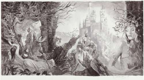 Corominas, Enrique | Enrique Corominas Lyonesse Trilogy Cover Original Art and Cover Proofs Group of 5 (Gigamesh, 2004).... (Total: 5 Original Art) | Heritage