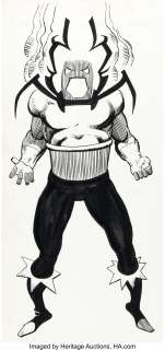 Frank Miller and Joe Rubinstein - Official Handbook of the Marvel Universe #3 Dormammu Illustration Original Art (Ma...