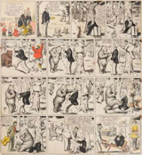 Opper, Frederick Burr - Frederick Burr Opper Happy Hooligan Sunday Comic Strip Original Art 1-25-1914 (Star Company, 1914)....