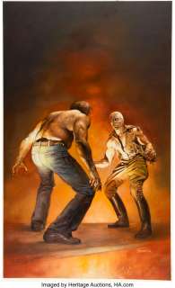 Vallejo, Boris - Boris Vallejo Doc Savage #87 The Spotted Man Cover Painting Original Art (Bantam, 1977)....