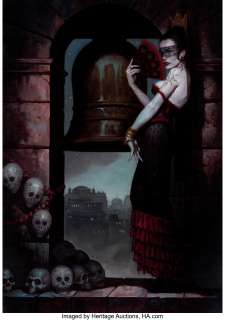 Brom, Gerald | Gerald Brom World of Darkness: Shadows of Mexico Hardcover Role Playing Game Module Cover Painting with additional... (Total: 2 Original Art) | Heritage