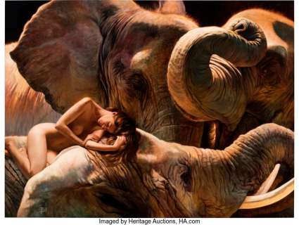 Bell, Julie - Julie Bell "Sanctuary" Painting Original Art (undated)....