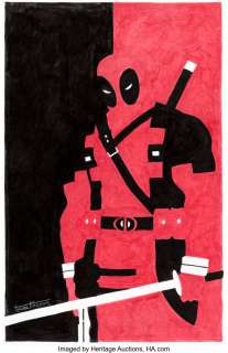 Kirkham, Tyler - Tyler Kirkham Deadpool: Black, White & Blood #1 Variant Cover Original Art (Marvel, 2021)....