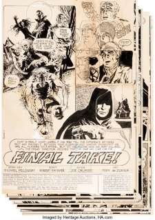 DeZuÃ±iga, Tony - Tony DeZuÃ±iga Weird Mystery Tales #8 Complete 7-Page Story "Final Take!" Original Art (DC, 1973).... (Total: 7 Original Art)
