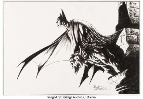 Wrightson, Bernie | Bernie Wrightson - Batman Illustration Original Art (undated). ... | Heritage