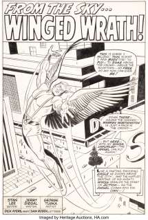 Tuska, George - George Tuska and Dick Ayers Ka-Zar #2 Angel Splash Page 1 Original Art (Marvel, 1970)....