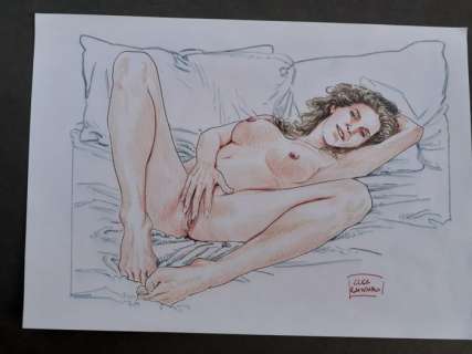 Luca Raimondo | Luca Raimondo - Illustrazione originale firmata - Page volante - Exemplaire unique - (2023) | Catawiki