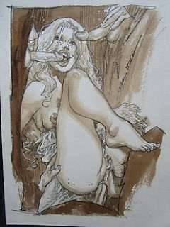 Sergio Bleda Villada | Sergio Bleda Villada - dessin original "Gateries" | Catawiki