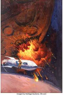 Abbett, Robert Kennedy | Bob Abbett "Mars Explodes" Painting Original Art (c. 1960s). ... | Heritage