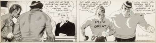 Frazetta, Frank | Frank Frazetta Ace McCoy Daily Comic Strip Original Art dated 1-7-53 (McNaught Syndicate, 1953). ... | Heritage