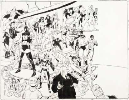 Templeton, Ty - Ty Templeton Who‘s Who Update ‘88 #2 Wraparound Cover Original Art (DC, 1988)....