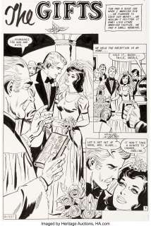 Nicholas, Charles - Charles Nicholas and Vince Alascia Secrets of Young Brides #5 Complete 6-Page Story "The Gifts" Original Art (Char... (Total: 6 Original Art)