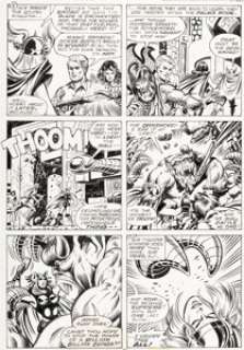 Hoberg, Rick - Rick Hoberg and Dave Hunt What If? #10 Story Page 29 Thor (Jane Foster) Original Art (Marvel, 1978)....
