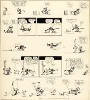 Herriman, George | George Herriman Krazy Kat Sunday Comic Strip Original Art dated 1-11-1931 (International Feature Syndicate, 1931).... | Heritage