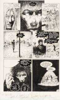 Bachalo, Chris - Chris Bachalo and Malcom Jones III Sandman #12 Story Page 23 Original Art (DC, 1989)....