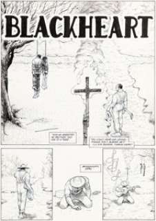 Quitely, Frank - Frank Quitely Dark Horse Presents #91 Blackheart Title Page 1 Original Art (Dark Horse, 1994)....