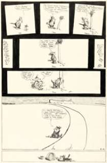 George Herriman | Krazy Kat Sunday Comic Strip Original Art dated 5-14-44 (King Features Syndicate, 1944).... | Heritage
