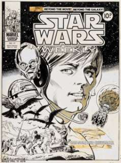 Howard Bender and Tony DeZuniga - Star Wars Weekly #17 Cover Original Art dated 5-31-1978 (Marvel UK, 1978).