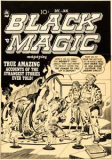 Jack Kirby and Joe Simon Black Magic #8 (V2#2) Cover Original Art (Prize, 1951). | Heritage