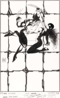 Adam Kubert Wolverine #97 Cover Original Art (Marvel, 1996).