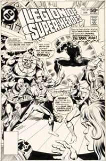 Jim Janes and Steve Mitchell Legion of Super-Heroes #271 Cover Original Art (DC, 1981).