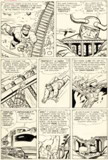 Jack Kirby and Dick Ayers The Avengers #1 Hulk / Loki Story Page 3 Original Art (Marvel, 1963).