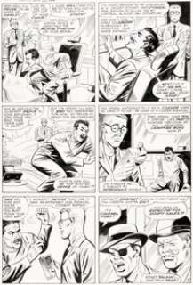 Jack Kirby, Howard Purcell, and Mike Esposito Strange Tales #144 Nick Fury Story Page 11 Original Art (Marvel, 1966).