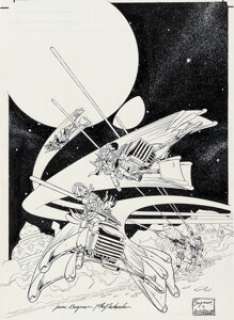June Brigman and Roy Richardson Star Wars: River of Chaos #2 Cover Original Art (Dark Horse, 1995).