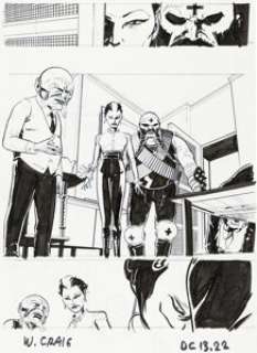 Wes Craig Deadly Class #13 Story End Page 22 Original Art (Image, 2015).