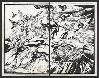 GREEN LANTERN (2005) Issue #10 Double Page Splash | ComicConnect