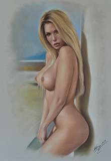 Denis P | Denis Prenzel - Original Pastel Zeichung Miriam (29, 7 x 42 cm) - Page volante - (2023) | Catawiki