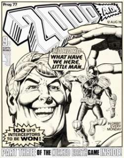 Brian Bolland 2000 AD #77 Judge Dredd Cover Original Art (Fleetway/IPC Magazines Ltd., 1978). | Heritage