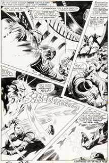 Gene Colan and Mike Esposito (as Mickey Demeo) Marvel Super-Heroes #18 Guardians of the Galaxy First Appearance Issue Story Page 19 Original Art (Marvel, 1969).