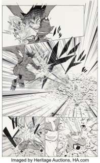 Mitsuhisa Tamura Pokémon RéBURST #7 Chapter 60 Story Page 46 Original Art (Weekly Shonen Sunday, 2011).