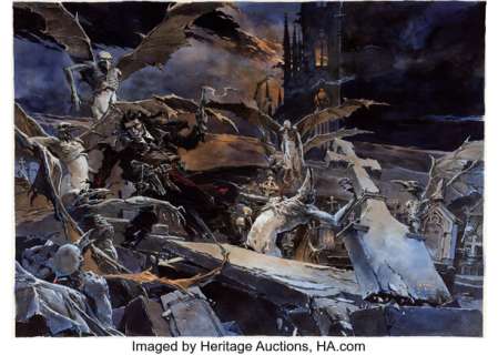 Guillaume Sorel - Solomon Kane Illustration Original Art (2021).