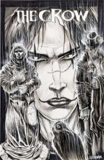 James O‘Barr "The Holy Trinity" The Crow Illustration Original Art (2004).
