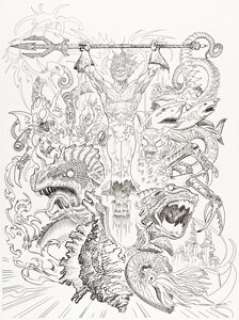 Esteban Maroto Aquaman #46 Variant Cover Original Art (DC, 2019).