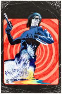 Marco Rudy Bucky Barnes: The Winter Soldier #2 Loki Cover Original Art (Marvel, 2015).