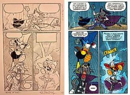 Andrea Freccero, Andreas Pihl | Duck Avenger D 2018-092 - Master of Time - original inked page by Andrea Freccero - (2019) | Catawiki