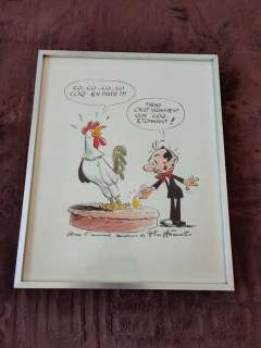 Attanasio, Dino | Attanasio, Dino - Dessin original couleur - Spaghetti - Un Coq étonnant | Catawiki