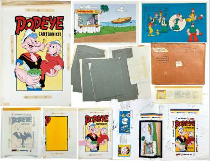 Popeye Cartoon set: Hand-Drawn Manuscript & production copy set | Mandarake (Big Web)