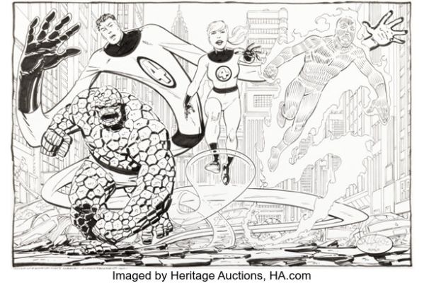 John Byrne - Fantastic Four Illustration Original Art (Marvel, 2007). | Heritage