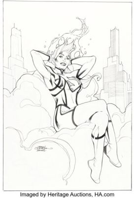 Terry Dodson and Rachel Dodson Superwoman #3 Variant Cover Original Art (DC, 2016).