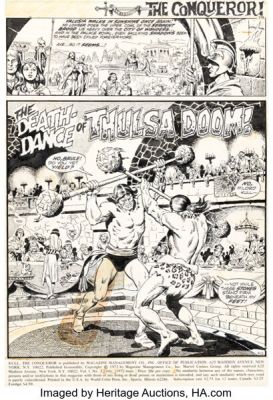 Marie Severin and John Severin Kull, the Conqueror #3 Story Page 1 Original Art (Marvel, 1972).