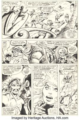 Dave Cockrum and Dan Green X-Men #107 Story Page 17 Original Art (Marvel, 1977). | Heritage