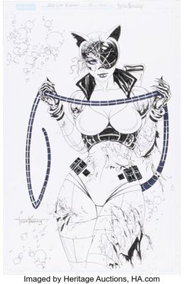 Tyler Kirkham Absolute Batman #13 Absolute Catwoman First Appearance Issue Variant Cover Original Art (DC, 2025).