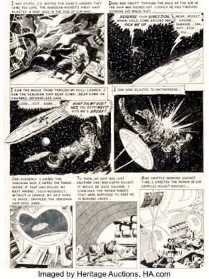 Al Williamson and Roy Krenkel Weird Fantasy #19 "Brain-Child!" Story Page 5 Original Art (EC, 1953).