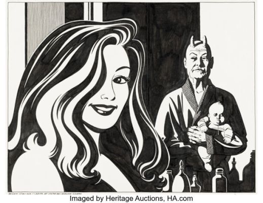 Jaime Hernandez Love & Rockets 1990 Calendar Penny Century March Illustration Original Art (Fantagraphics, 1989).