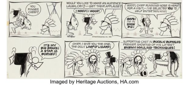 Tom K. Ryan Tumbleweeds Comic Strip Original Art dated 5-24-81 (Register and Tribune Syndicate, 1981).