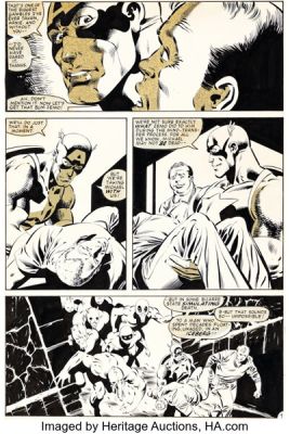 Mike Zeck and John Beatty Captain America #278 Story Page 9 Original Art (Marvel, 1983). | Heritage